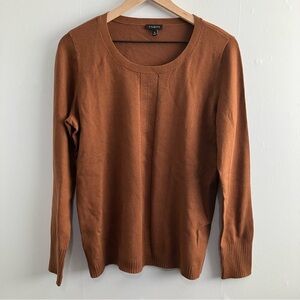 Talbots Brown Crew Neck Sweater Size Medium